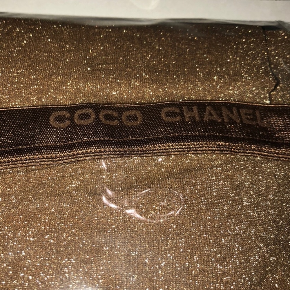 GOLD GLITTER CHANEL STOCKINGS